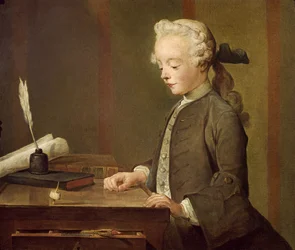 The Child with a Teetotum, Portrait of Auguste-Gabriel Godefroy (1728-1813), 1741